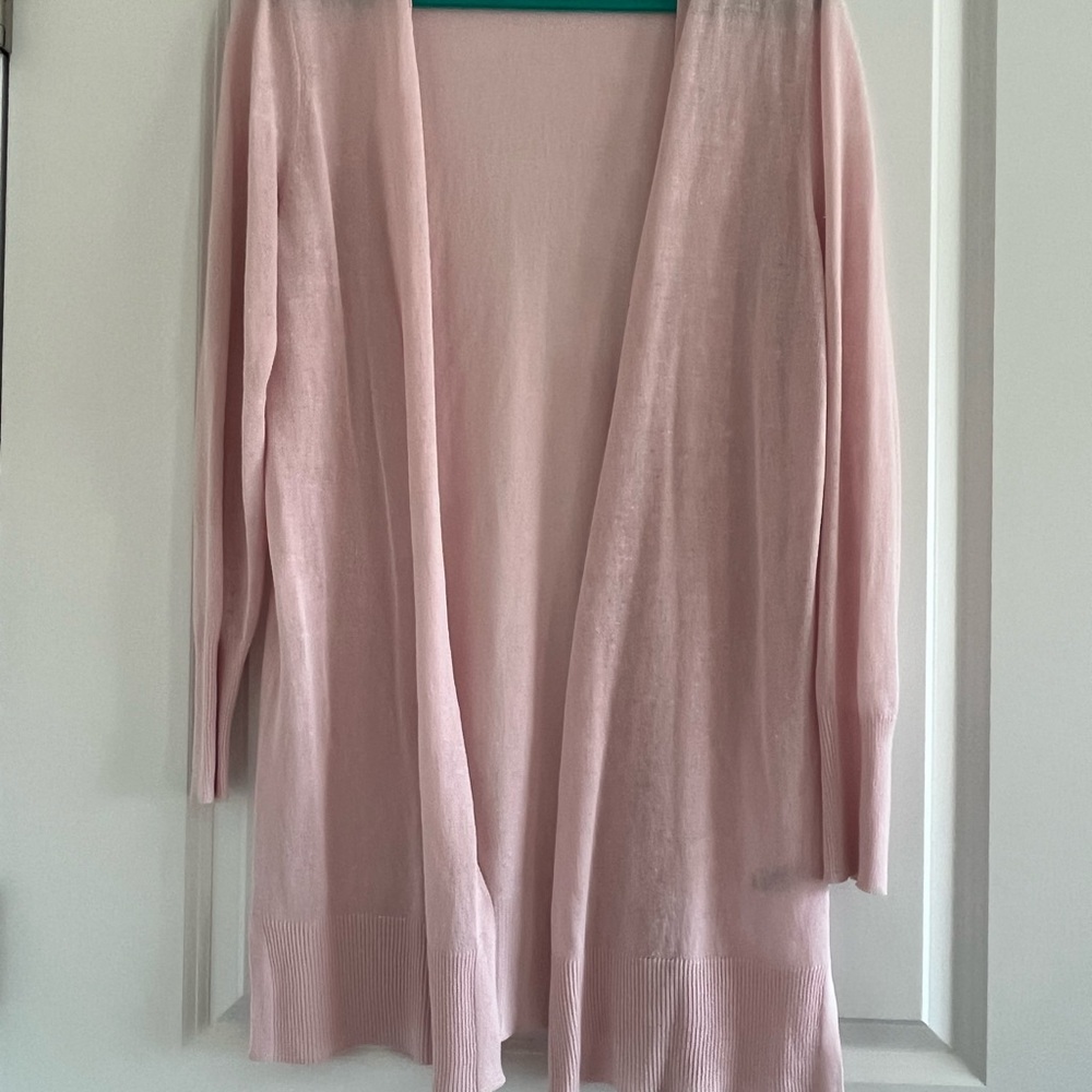 Halogen Linen Blend Open Long Cardigan Women’s Size Large - Picture 12 of 12